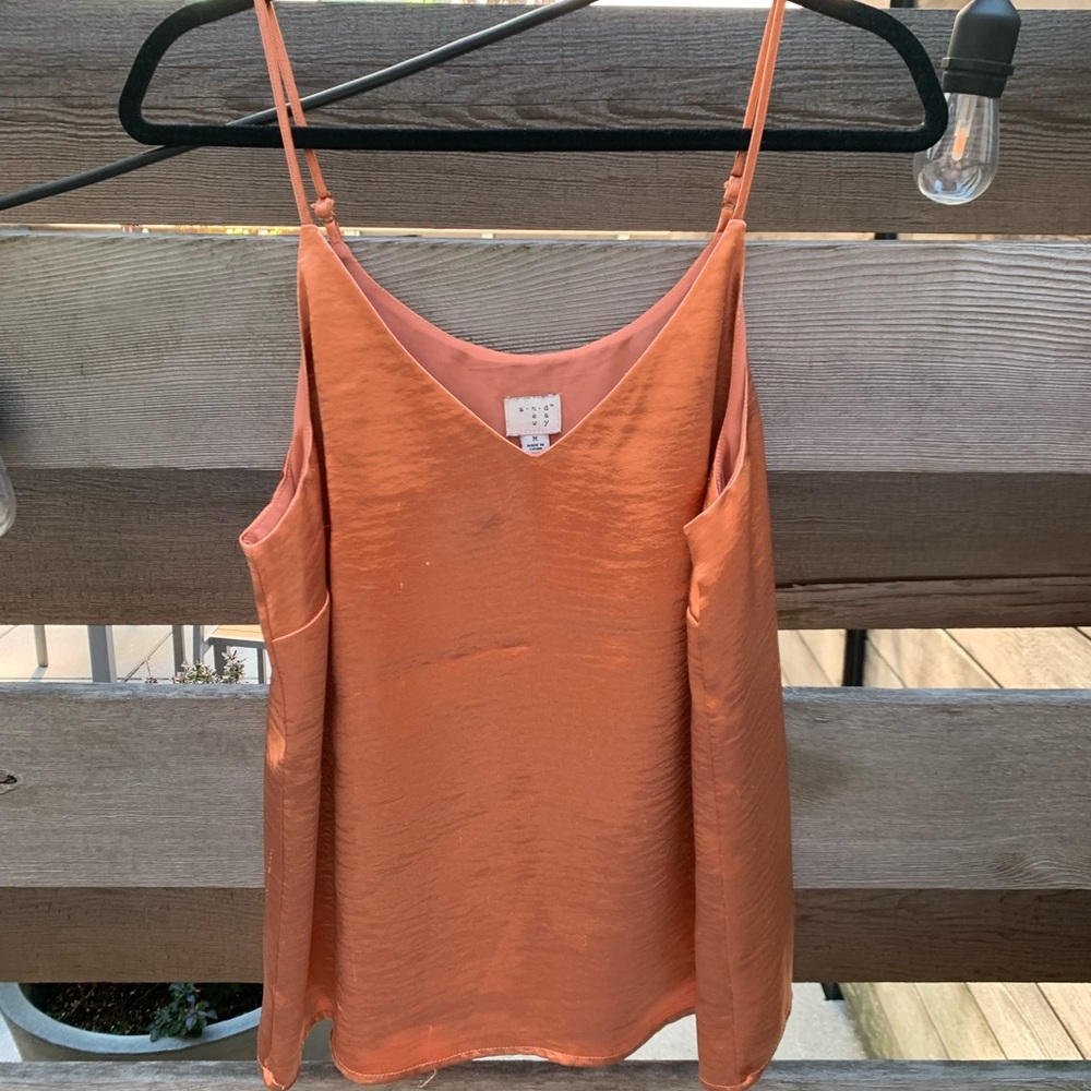 A New Day Bronze Metallic Tank